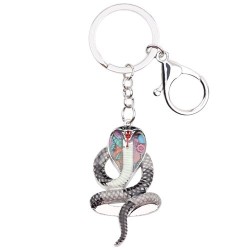 llaveroSerpiente cobra esmaltada - llavero de metal