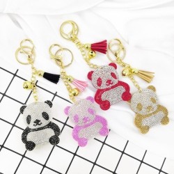 Crystal panda / tassel - keychainKeyrings