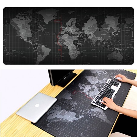 Anti-slip mouse pad - rubber - waterproof - World MapAccessories