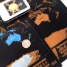 Pegatinas de paredMapa del mundo personalizado - mini póster - adhesivo de pared - recubierto de arañazos