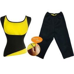 FitnessPantalones adelgazantes / para adelgazar / chaleco - efecto sauna - conjunto de entrenamiento físico
