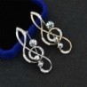 BrochesNota musical de cristal / perlas - broche
