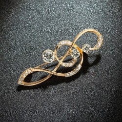 BrochesNota musical de cristal / perlas - broche
