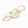 BrochesNota musical de cristal / perlas - broche
