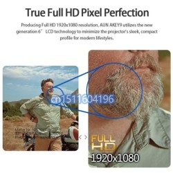 ProyectoresAUN AKEY9S - Proyector LED HD - Android - Bluetooth - WIFI - 4K - 1080P