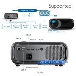 ProyectoresAUN AKEY9S - Proyector LED HD - Android - Bluetooth - WIFI - 4K - 1080P
