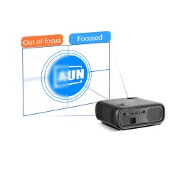 ProyectoresAUN AKEY9S - Proyector LED HD - Android - Bluetooth - WIFI - 4K - 1080P