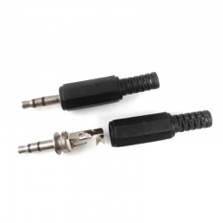 EnchufesEnchufe de audio para auriculares - conector macho - 35 mm - 5 piezas