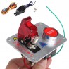 Interruptores12 V - LED rojo - arranque del motor del coche de carreras - interruptor de encendido con botón pulsador - palan...