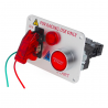 Interruptores12 V - LED rojo - arranque del motor del coche de carreras - interruptor de encendido con botón pulsador - palan...