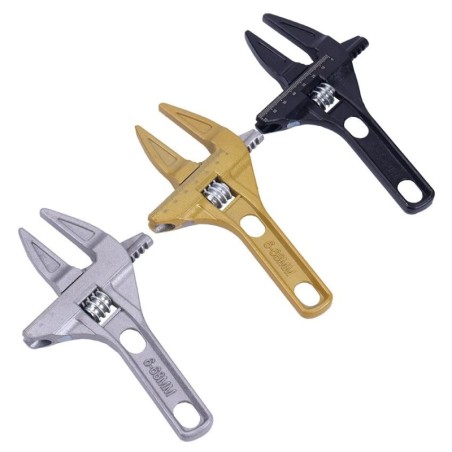 Multifunctional adjustable wrench - universal spanner - water pipe screw - bathroom / bicycle repair toolWrenches