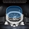 RelojesCHENXI - reloj mecánico automático de cuarzo - resistente al agua - diseño de esqueleto - plateado / azul