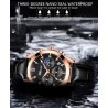 RelojesCHENXI - reloj deportivo de cuarzo - resistente al agua - correa de cuero - marrón / blanco