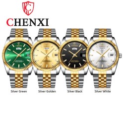 CHENXI - luxury Quartz watch - chronograph - double calendar - waterproof - stainless steelWatches