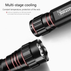LinternasQ5 T6 - 5000lm - linterna LED - batería 18650 - cargador USB - luz roja