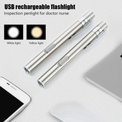 LinternasMini linterna USB - enfermería - médicos - acero inoxidable