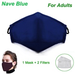 Mascarillas bucalesMascarilla protectora facial / bucal - con 2 filtros de carbón activado PM25 - reutilizable