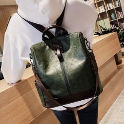 MochilasMochila vintage de piel - bandolera - gran capacidad