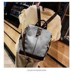 MochilasMochila vintage de piel - bandolera - gran capacidad