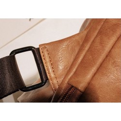 MochilasMochila vintage de piel - bandolera - gran capacidad