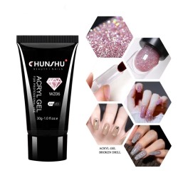 Esmalte de uñasGel de uñas con brillo acrílico - gel de construcción