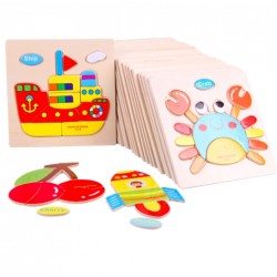 3D wooden puzzle - educational toyEducational