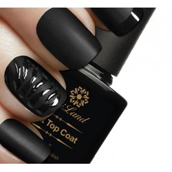 Esmalte de uñasTop coat mate negro - esmalte de uñas - 10ml