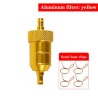Partes de motosFiltro de aluminio para motocicleta gas / combustible / gasolina / aceite - con clips - 6 mm
