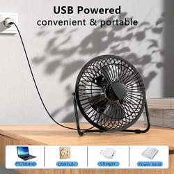 Mini desk fan - ventilator - ultra quiet - USBAccessories