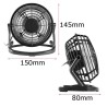 Mini desk fan - ventilator - ultra quiet - USBAccessories