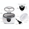 EquiposEsterilizador ultrasónico de herramientas de manicura - limpiador de joyas / gafas - 600 ml