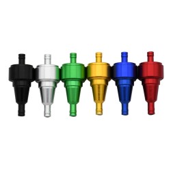 Partes de motosFiltro de gasolina / combustible / aceite para moto - universal - aluminio - 6 mm