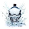 Skull shaped glass decanter - for vodka / whiskey / wine - 180ml - 400ml - 750mlBar supply