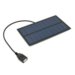 CargadoresCargador de batería solar USB - 5V - 2W - 400mA