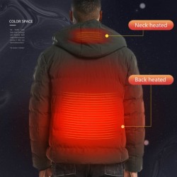 USB - electric heated thermal jacket with hood / zippersJackets