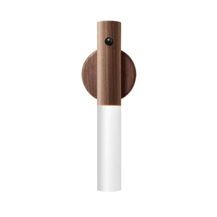 ApliquesAplique LED de madera - sensor infrarrojo/nocturno - inalámbrico - carga USB