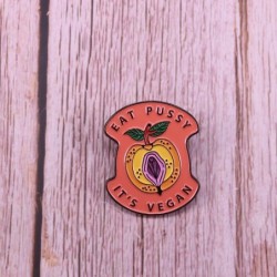 Broches"Come coño es vegano" - insignia - broche