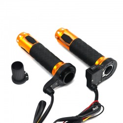 Hand Grips & End22mm - 7/8" - 12V - manillar de moto - puños calefactables eléctricos - aluminio - 2 piezas