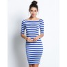 VestidosVestido a rayas con hombros descubiertos - slim