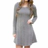 VestidosVestido corto de punto - suéter de manga larga