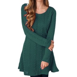 VestidosVestido corto de punto - suéter de manga larga