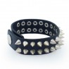 PulserasPulsera de cuero estilo punk - pinchos / remaches - unisex