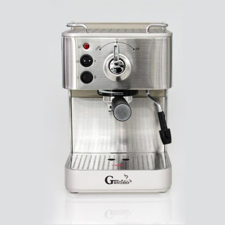 CocinaGustino 19 Bar - cafetera semiautomática - espumador de leche - acero inoxidable