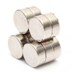 N35N35 - imán de neodimio - disco fuerte - 12 mm * 5 mm - 10 piezas