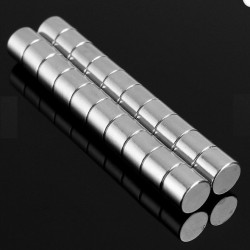 N35N35 - imán de neodimio - cilindro fuerte - 10 mm * 8 mm - 20 piezas