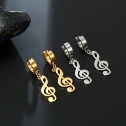 Long earrings with musical notesEarrings