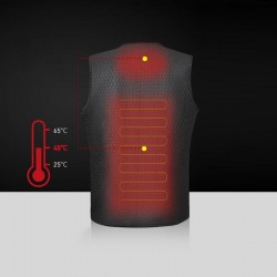 ChaquetasChaleco calefactor infrarrojo USB - chaqueta térmica eléctrica