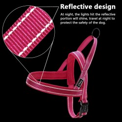 Reflective nylon dog harness - vest - quick fitCollars & Leads