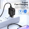 3 USB port charger - 3.0 quick chargeChargers