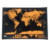 Black scratch map - world travel map - wall stickerWall stickers